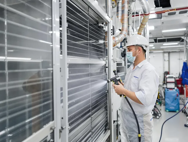 Professional AC coil cleaning by Northbridge Air Duct Cleaning in Northbridge
