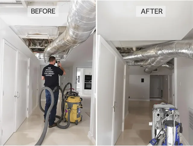 Northbridge Air Duct Cleaning professional performing thorough air duct cleaning in Northbridge
