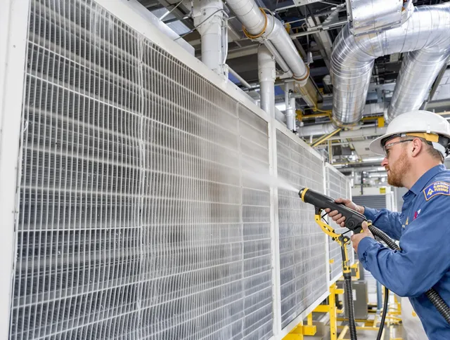 Professional commercial coil cleaning by Northbridge Air Duct Cleaning in Northbridge