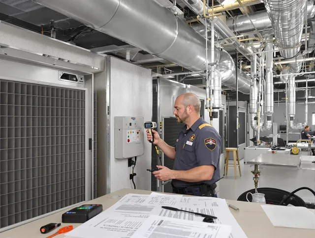 Professional filter system inspection by Northbridge Air Duct Cleaning in Northbridge